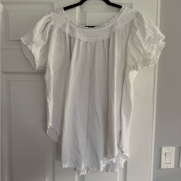 We The Free White Button Detail Blouse - Picture 3 of 3